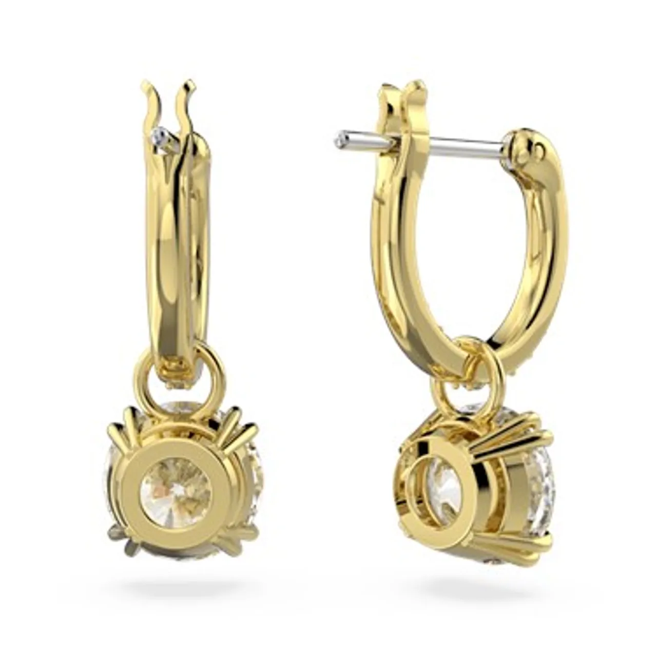 Swarovski Constella Gold Huggie Hoop Earrings