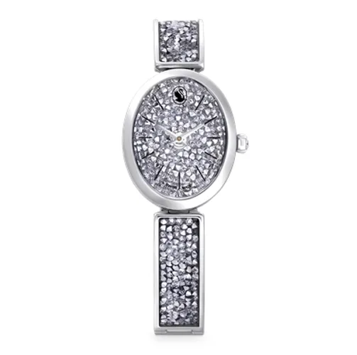Swarovski Crystal Rock Stainless Steel Crystal Oval Watch