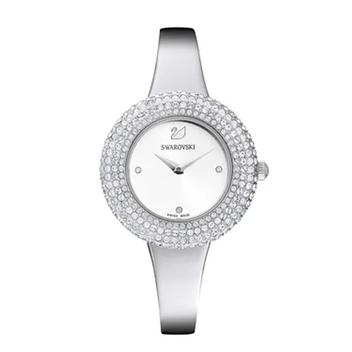 Swarovski Crystal Rose Silver Watch