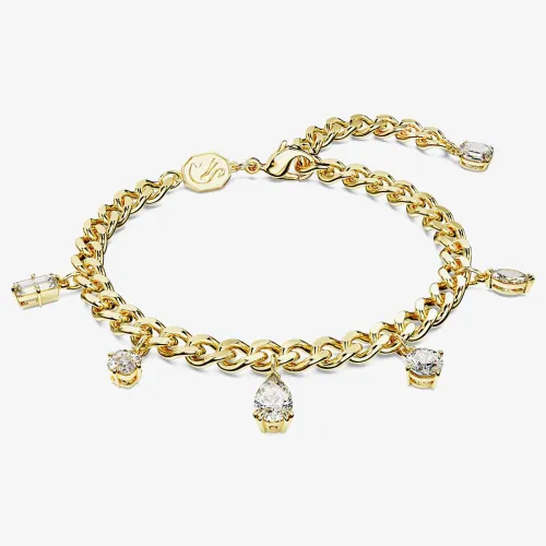 Swarovski Dextera White Mixed Cuts Gold Tone Plated Bracelet 5665830