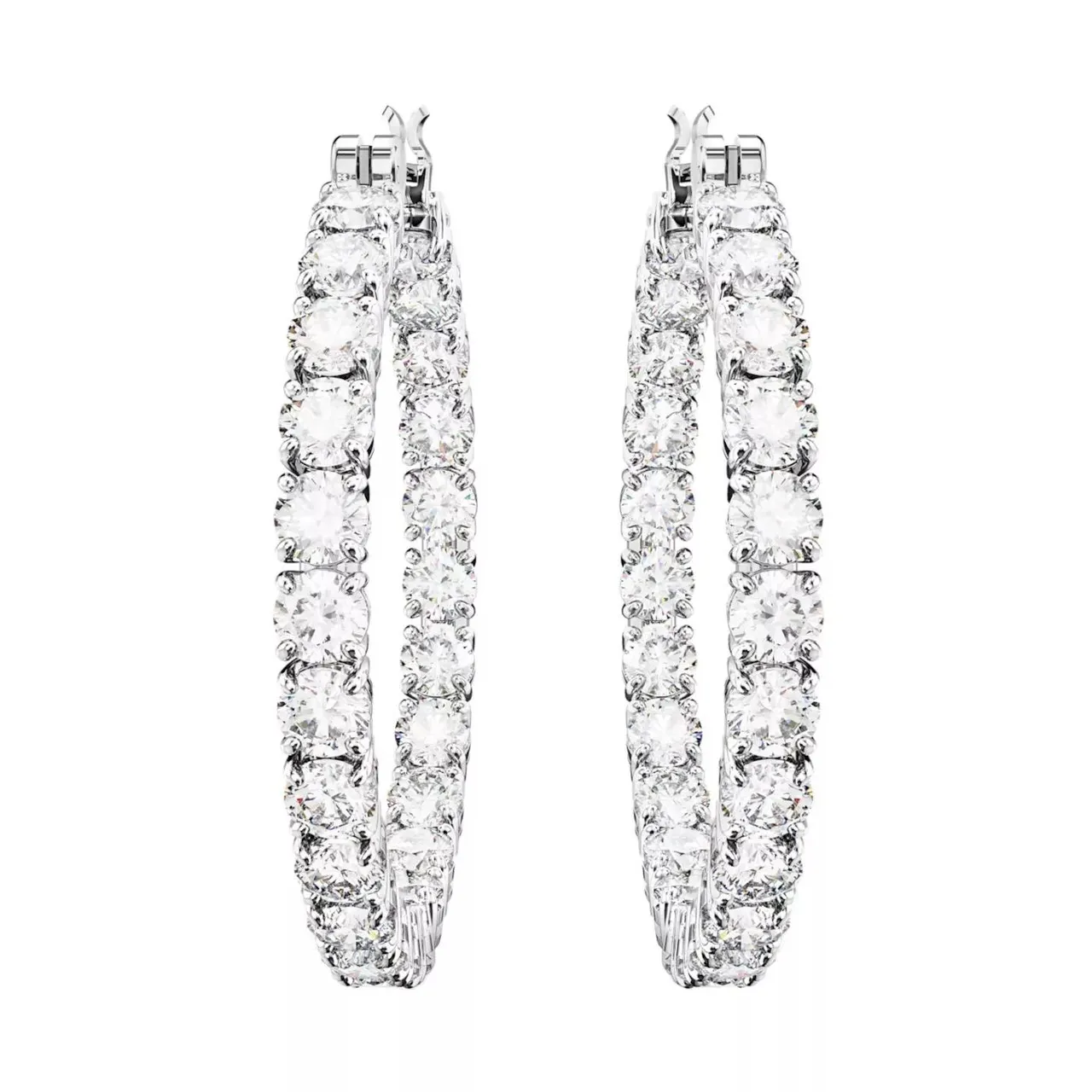 Swarovski Earrings - Swarovski Matrix Silberfarbene Ohrringe 5647715 - silver - Earrings for ladies