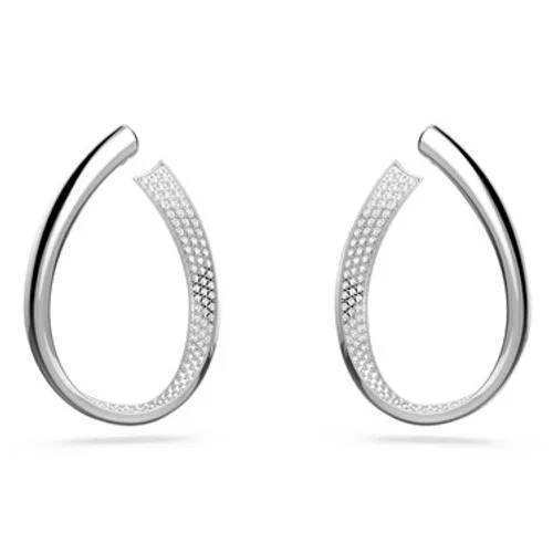 Swarovski Exist Silver Loop Earrings