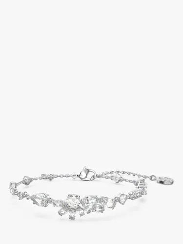 Swarovski Gema Crystal Chain Bracelet, Silver/Clear - Silver/Clear - Female