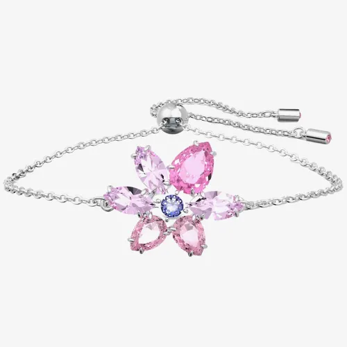 Swarovski Gema Pink Flower Toggle Bracelet 5658396 M