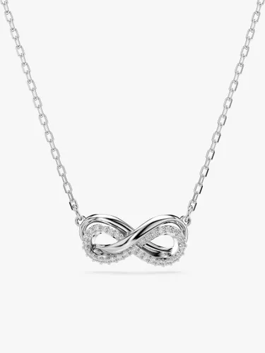 Swarovski Hyperbola Crystal Infinity Pendant Necklace, Silver - Silver - Female