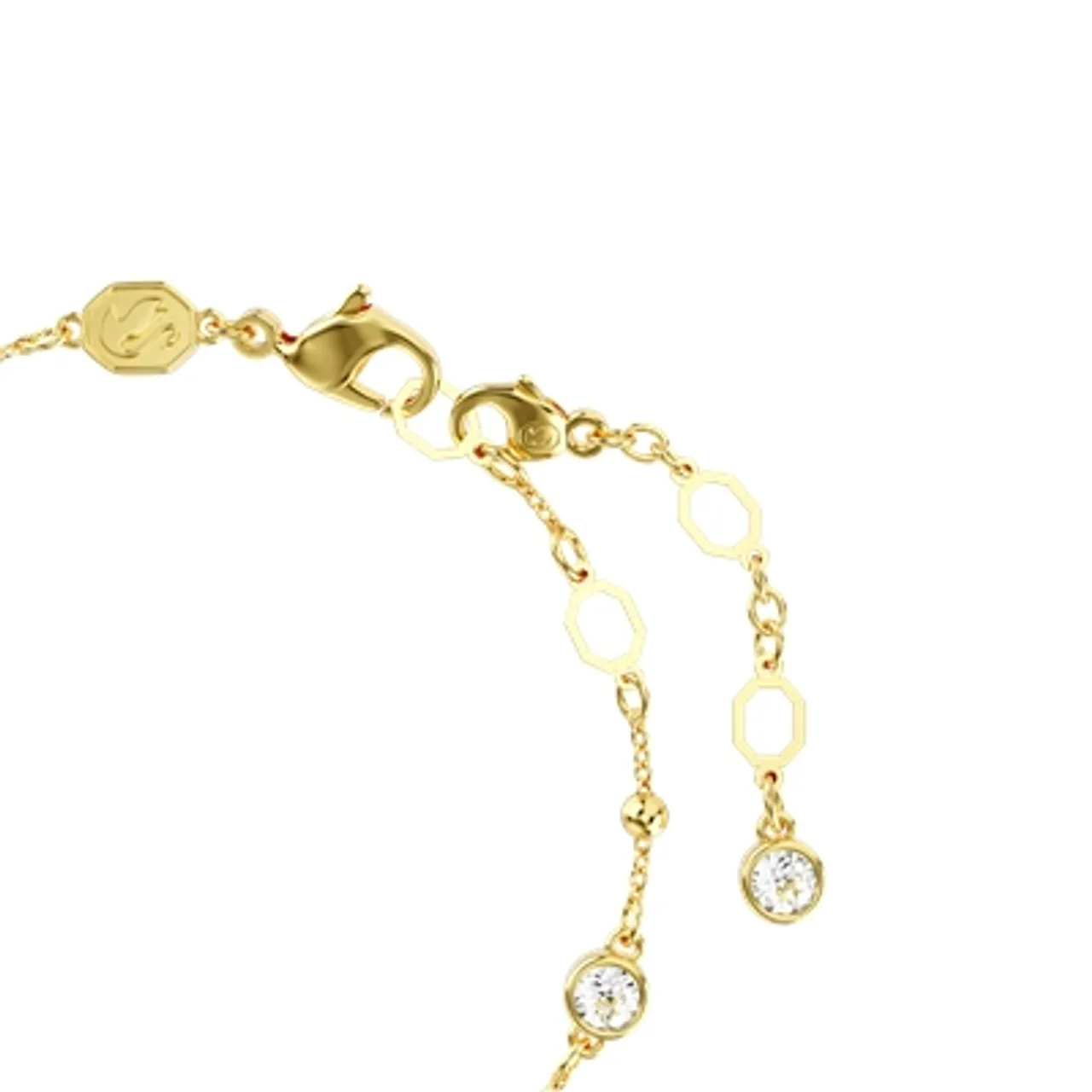 Swarovski Imber Gold Round Cut White Crystal Bracelet