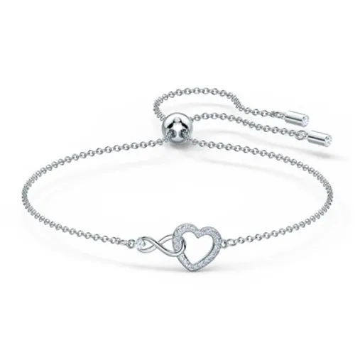 Swarovski Infinity Simple Heart Bracelet - Adjustable
