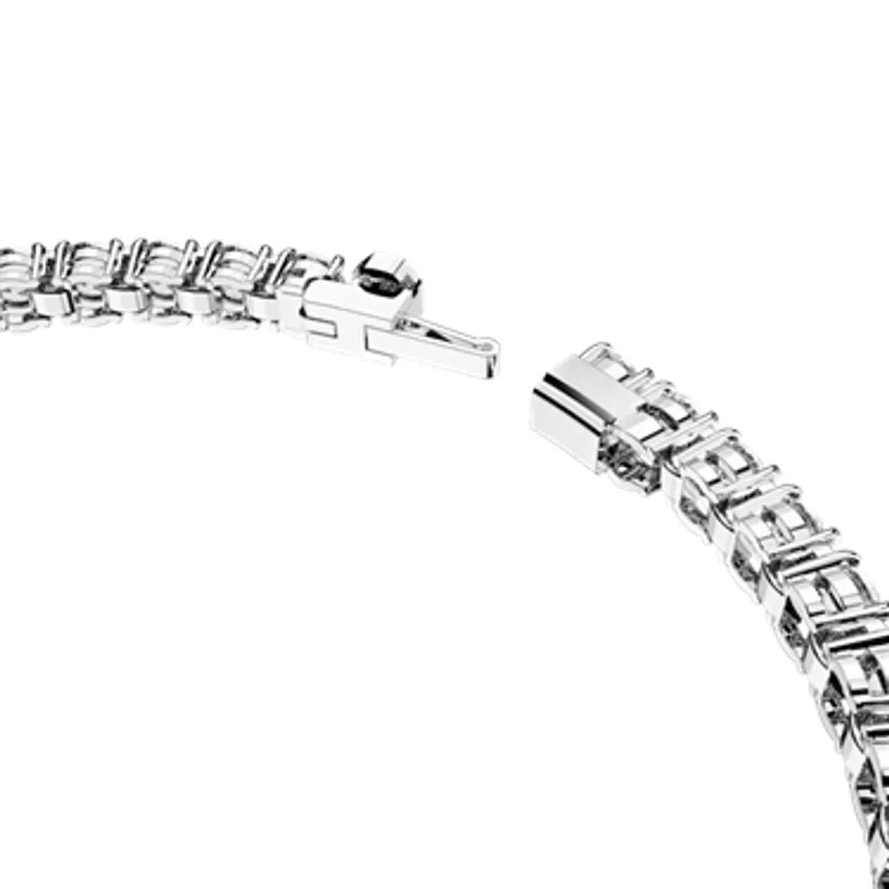 Swarovski Matrix Silver Round Tennis Bracelet - 16.5cm
