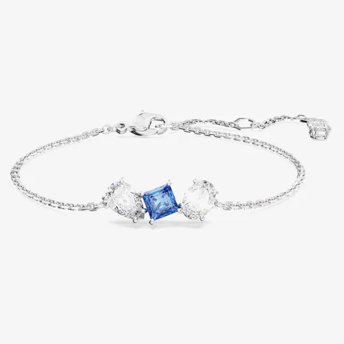 Swarovski Mesmera Blue Mixed Cuts Rhodium Plated Bracelet 5668359