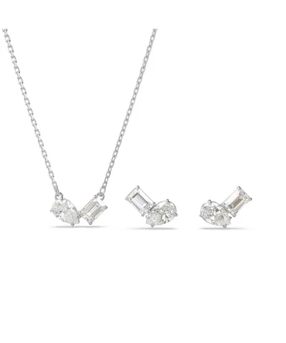 Swarovski 'Mesmera' WoMens Base Metal Set: Necklace + Earrings - Silver 5665829 Metal (archived) - One Size