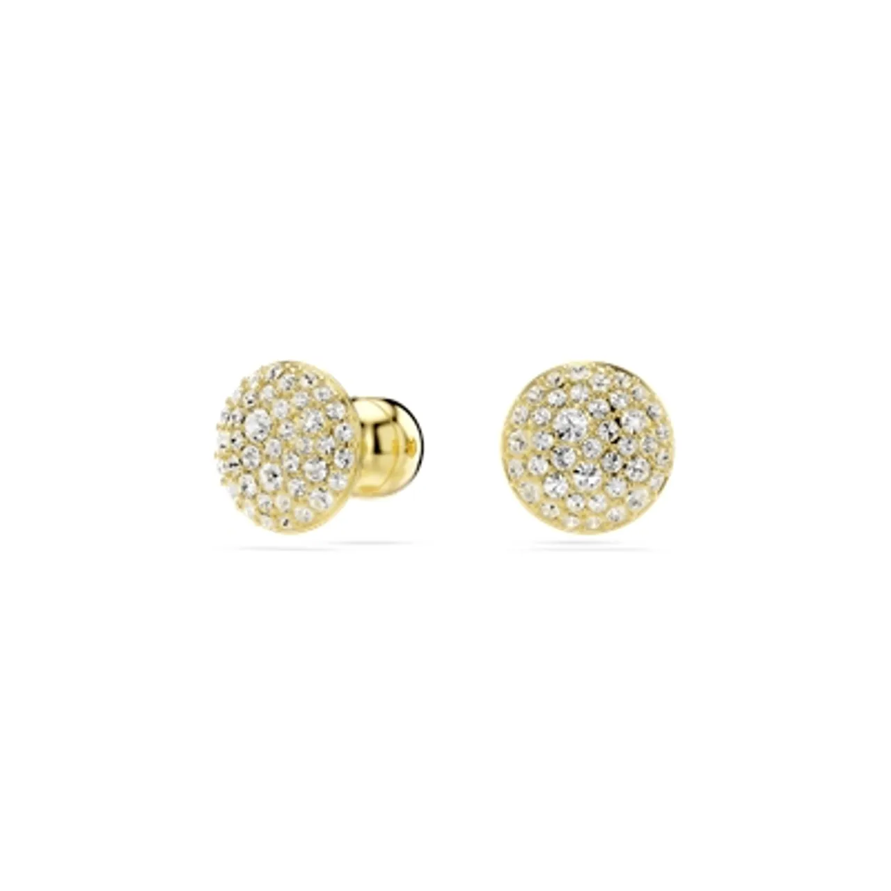 Swarovski Meteora White Crystal Gold-Tone Plated Stud Earrings