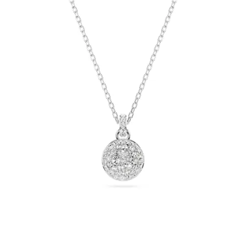 Swarovski Meteora White Crystal Rhodium Plated Necklace