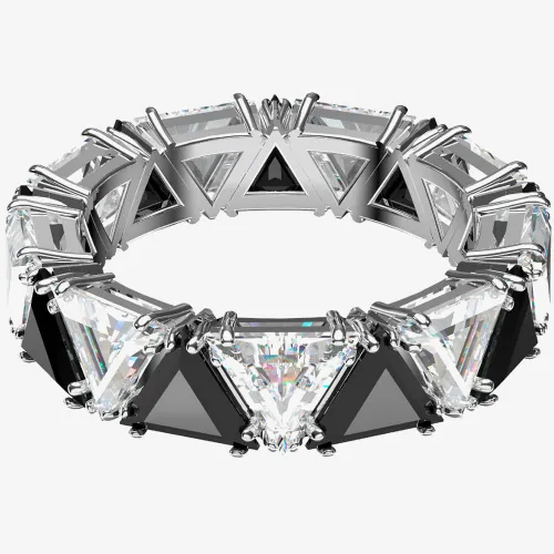 Swarovski Millenia Black & White Crystal Ring 5619153 55