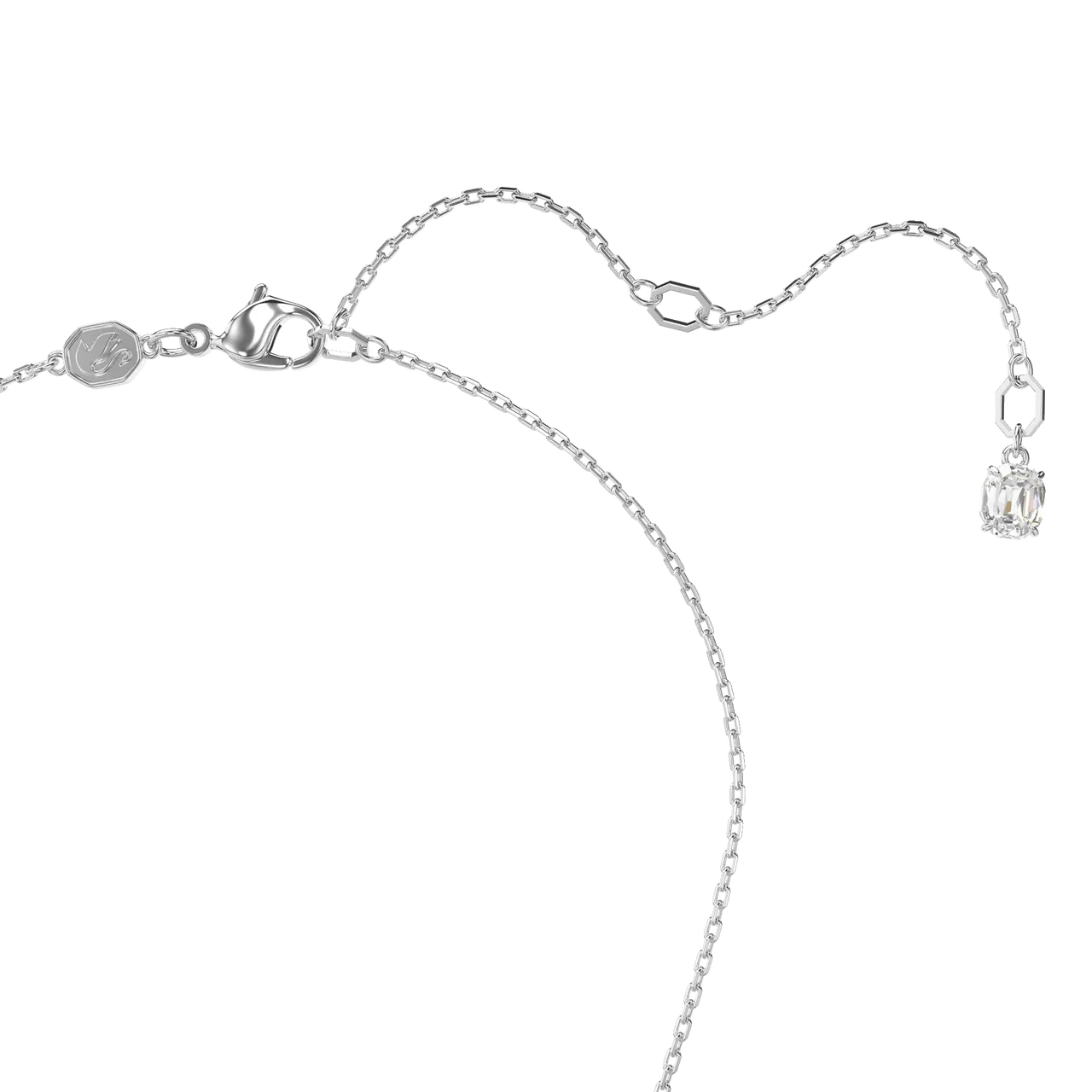 Swarovski Necklaces - Constella necklace, Oval cut, Rhodium plated - blue - Necklaces for ladies