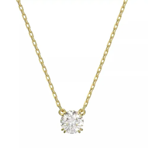 Swarovski Necklaces - Constella Necklace Round cut Gold-tone plated - white - Necklaces for ladies