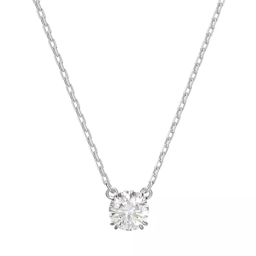 Swarovski Necklaces - Constella Necklace Round cut Rhodium plated - white - Necklaces for ladies
