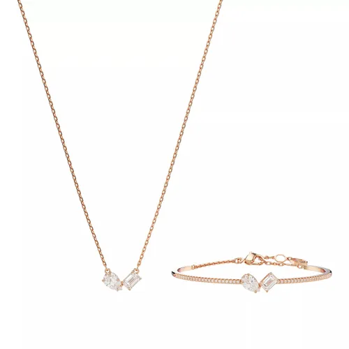Swarovski Necklaces - Mesmera set, Mixed cuts - white - Necklaces for ladies