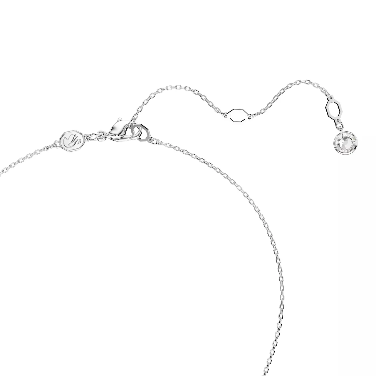 Swarovski Necklaces - Meteora pendant, Rhodium plated - white - Necklaces for ladies