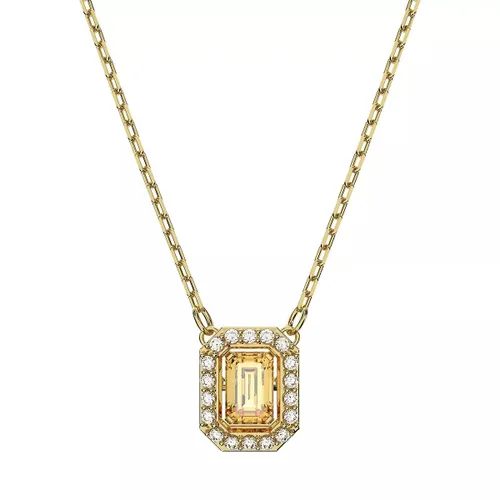 Swarovski Necklaces - Millenia Octagon cut Yellow Gold-tone plated - gold - Necklaces for ladies