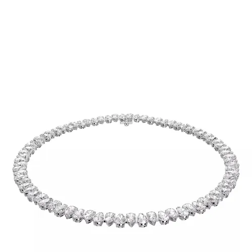 Swarovski Necklaces - Millenia Pear cut Rhodium plated - white - Necklaces for ladies