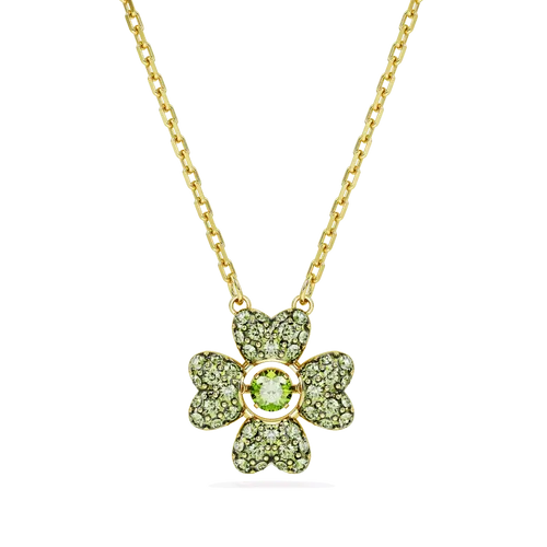 Swarovski Pendants & Charms - Idyllia pendant, Clover, Gold-tone plated - green - Pendants & Charms for ladies