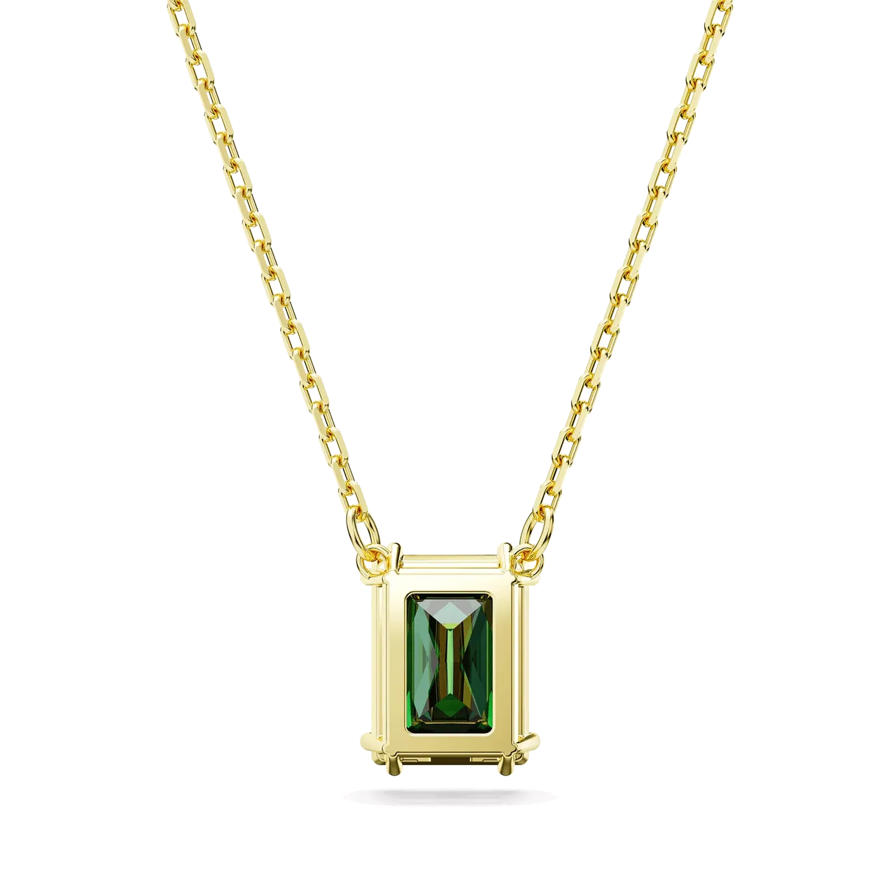 Swarovski Pendants & Charms - Matrix pendant, Rectangular cut, Gold-tone plated - green - Pendants & Charms for ladies