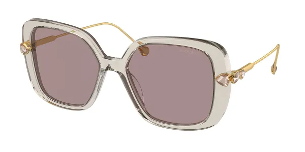Swarovski SK6011 3003LA Women's Sunglasses Brown Size 55