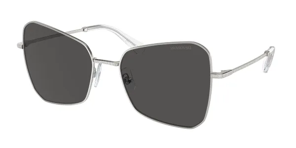 Swarovski SK7008 400187 Women's Sunglasses Silver Size 57