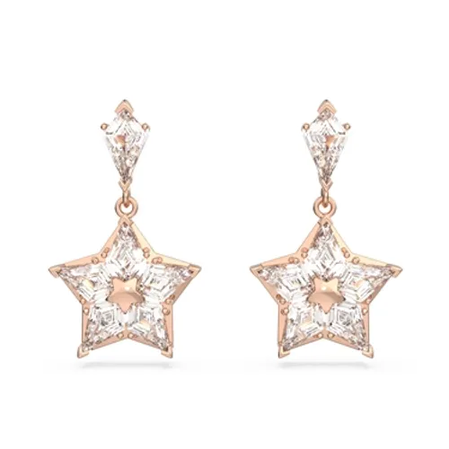Swarovski Stella Rose Gold Star Drop Earrings