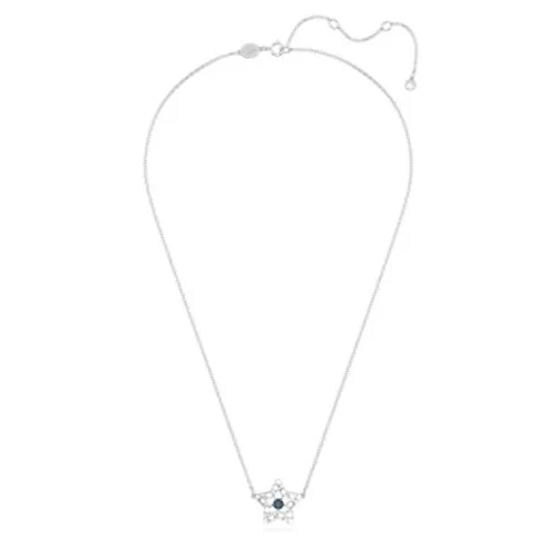 Swarovski Stella Silver + Blue Star Necklace