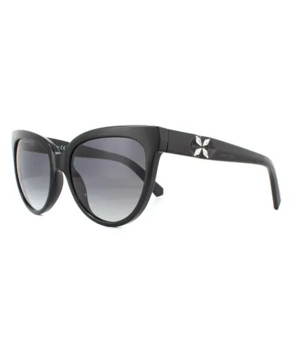 Swarovski Womens Sunglasses SK0187 01B Shiny Black Grey Gradient - One