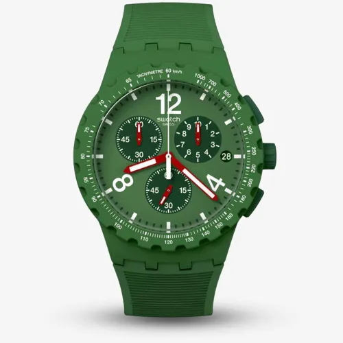 Swatch Primarily Green Chronograph Watch SUSG407