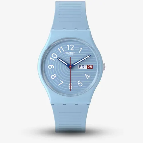 Swatch Trendy Lines In The Sky Light Blue Watch SO28S704