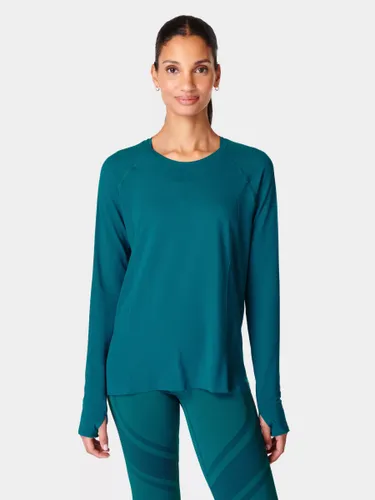 Sweaty Betty Athlete Seamless Featherweight Long Sleeve Top - Reef Teal Blue - Female