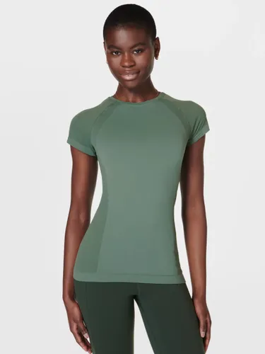 Sweaty Betty Athlete Seamless Top - Cool Forest Green - Female