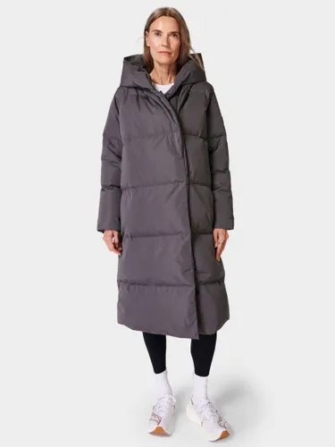 Sweaty Betty Cocoon Longline Padded Coat, Urban Grey - Urban Grey - Female
