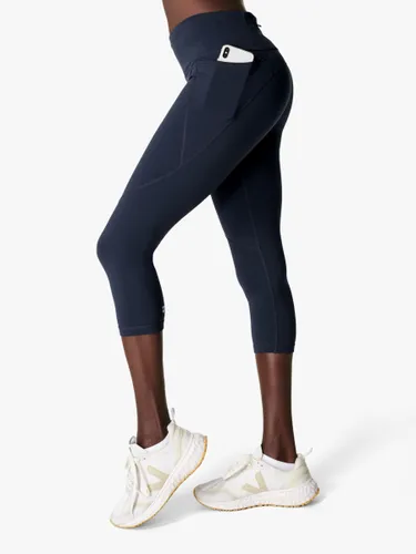 Sweaty Betty Power Cropped Gym Leggings - Navy Blue - Female