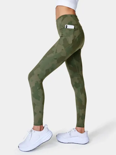 Sweaty Betty Power Gym Leggings - Green Painted Camo - Female