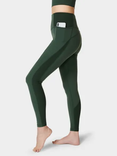 Sweaty Betty Super Soft Flow Ribbed Yoga Leggings - Trek Green - Female