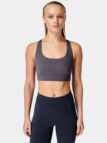 Sweaty Betty Super Soft Reversible Yoga Bra - Urban Grey/Navy - Female