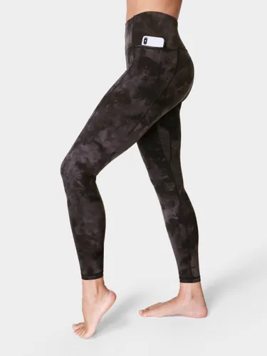 Sweaty Betty Super Soft Yoga Leggings - Black Spray Dye - Female