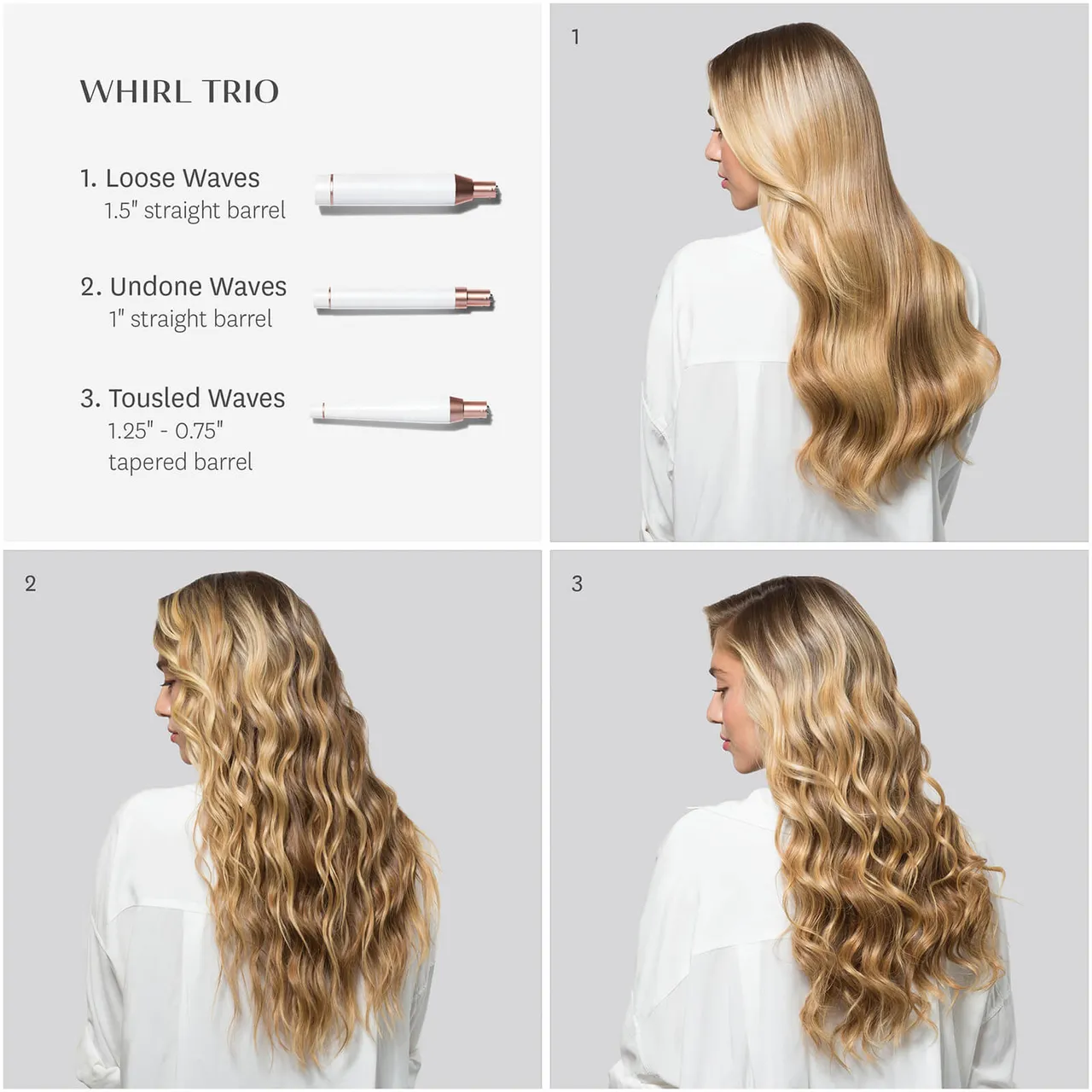T3 Whirl Trio Convertible Styling Wand