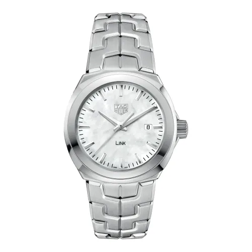 Tag Heuer , Link Quartz Watch - White Dial ,Gray female, Sizes: ONE SIZE