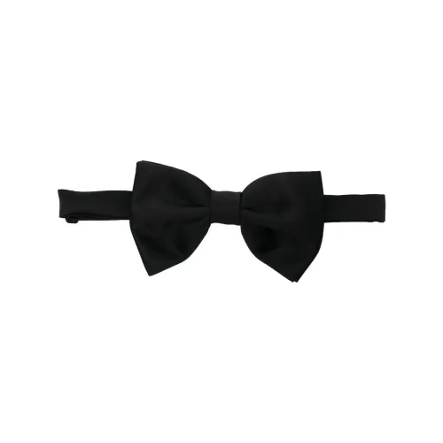 Tagliatore , Black Bow Clasp-Fastening Bow Tie ,Black male, Sizes: ONE