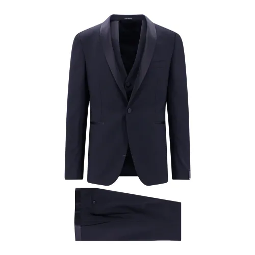 Tagliatore , Blue Ss23 Wool Suit Set ,Blue male, Sizes:
