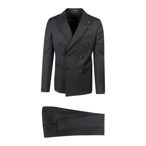 Tagliatore , Classic Wool Suit ,Black male, Sizes: