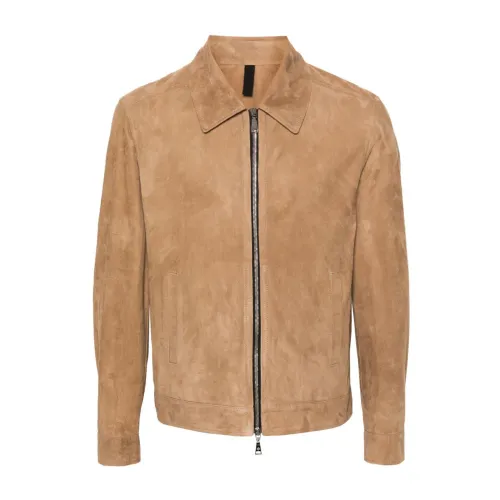 Tagliatore , Leather Jacket ,Beige male, Sizes: