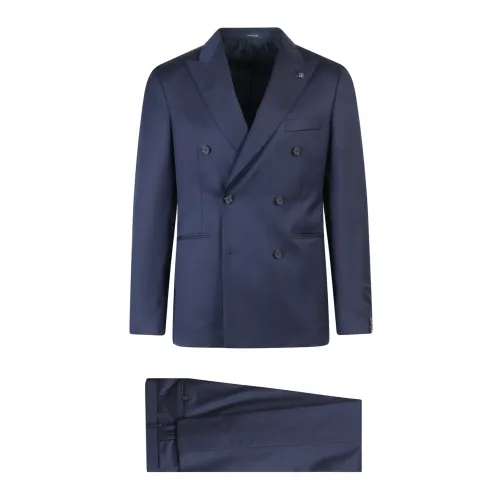 Tagliatore , Mens Clothing Suit Blue Ss23 ,Blue male, Sizes: