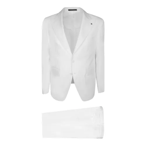 Tagliatore , Men's Clothing Suits White Ss24 ,White male, Sizes: