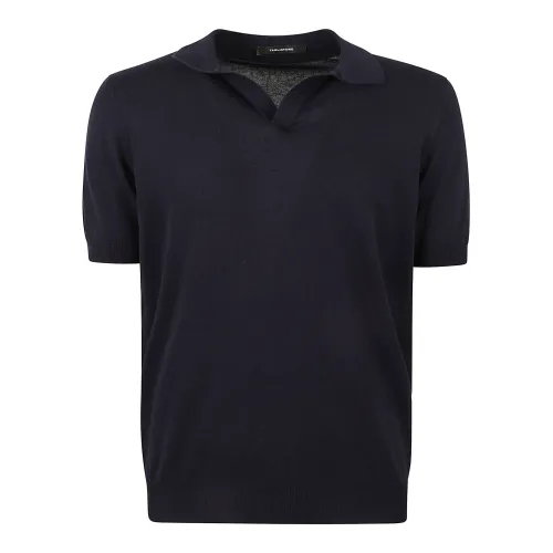 Tagliatore , Mens Clothing T-Shirts Polos Blue Noos ,Blue male, Sizes: